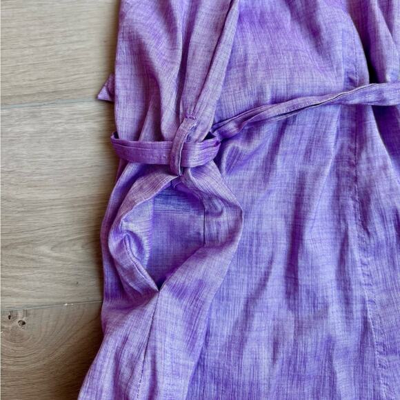 Eden Sleeveless Midi Dress with Tie Lavender Sz Small - Picture 6 of 7
